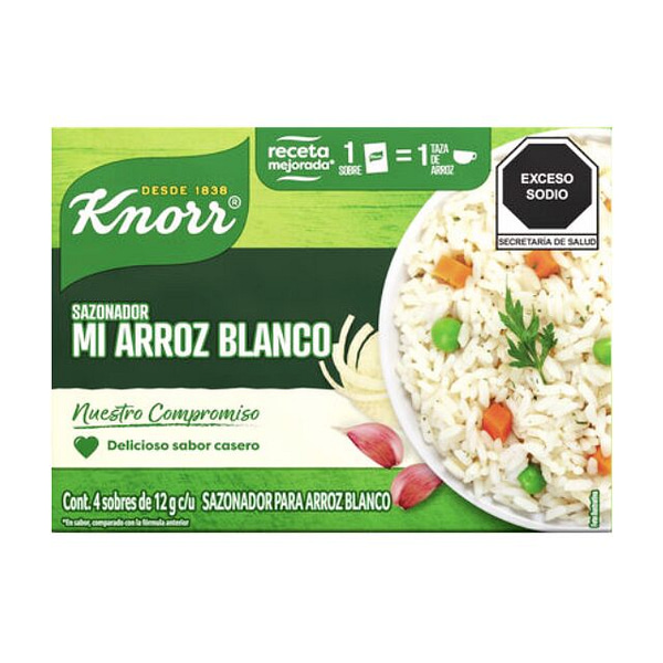 Knorr Mi Arroz blanco Sazonador